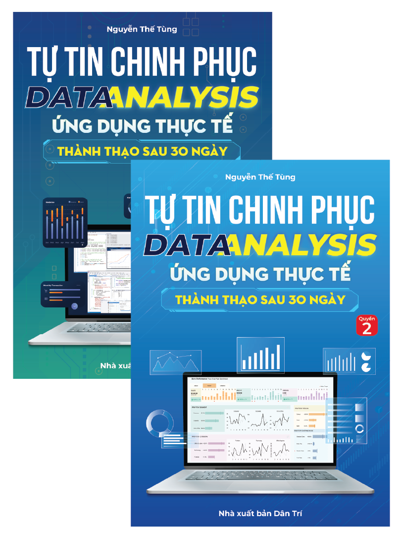 Combo 2 Cuốn Sách Data Analysis Từ Cơ Bản Đến Nâng Cao