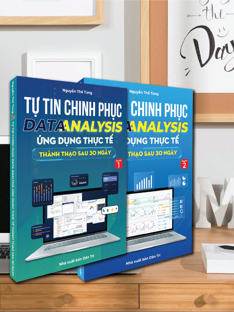 Combo 2 Cuốn Sách Data Analysis Từ Cơ Bản Đến Nâng Cao