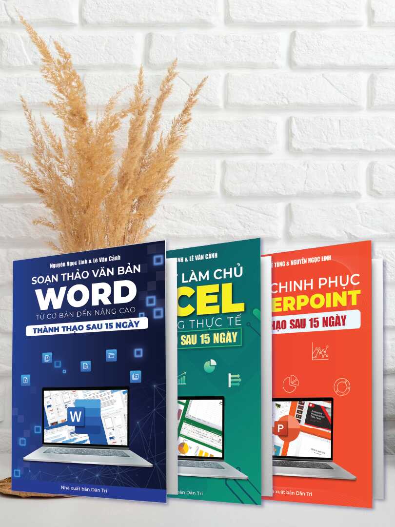 Bộ 3 Cuốn Sách Word – Excel – Powerpoint Tin Học Văn Phòng