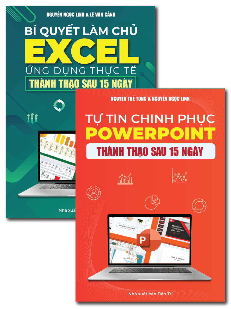 Combo 2 Cuốn Sách Excel – Powerpoint Thành Thạo Tin Học Văn Phòng