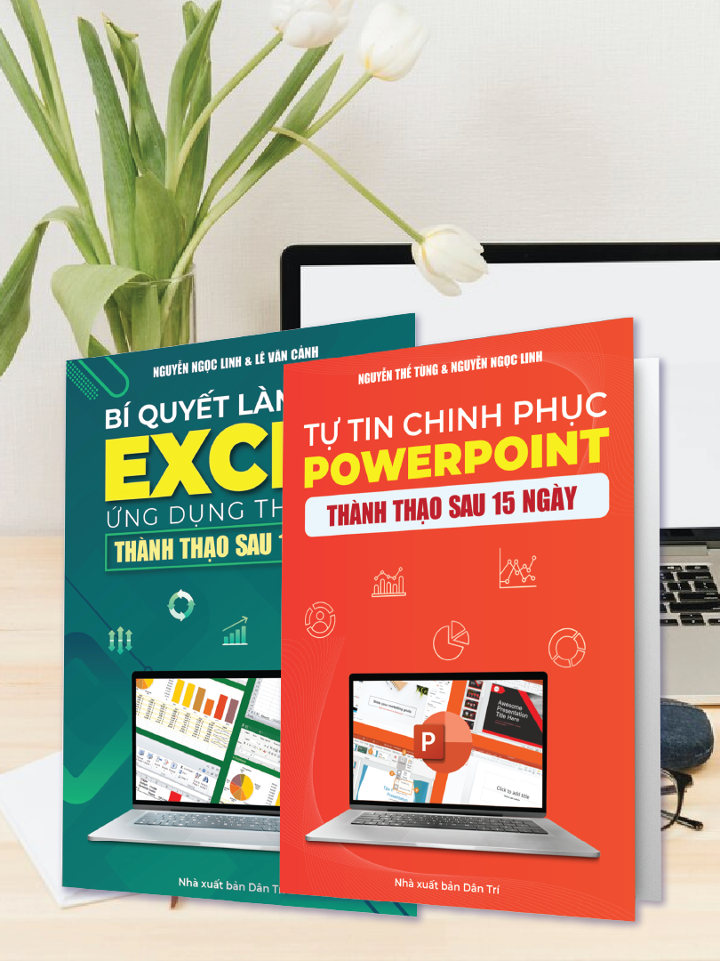 Combo 2 Cuốn Sách Excel – Powerpoint Thành Thạo Tin Học Văn Phòng