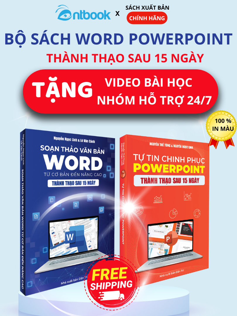 Combo 2 Cuốn Sách Word - Powerpoint Thành Thạo Tin Học Văn Phòng