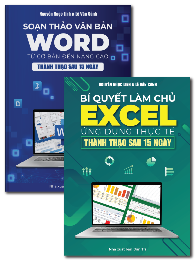 Combo 2 Cuốn Sách Word – Excel Tặng Kèm Video Hướng Dẫn