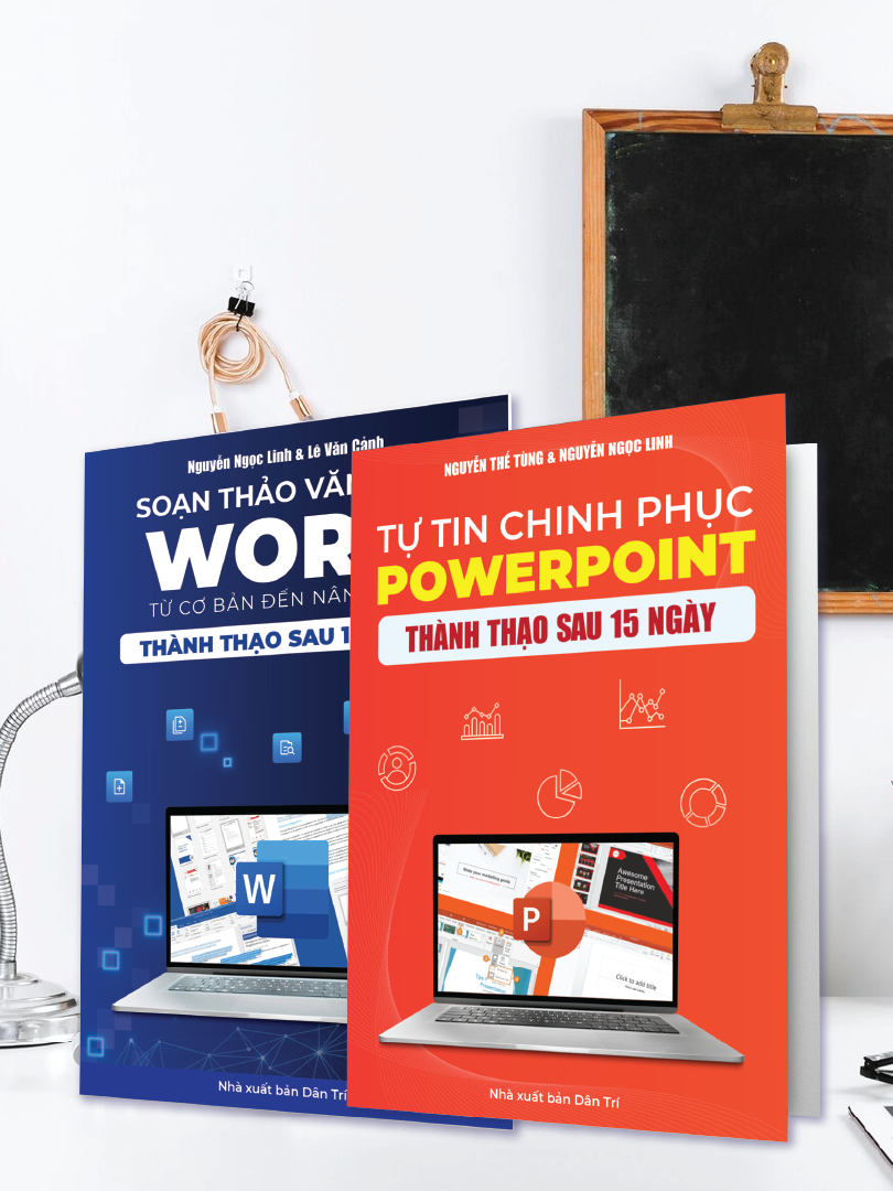 Combo 2 Cuốn Sách Word – Powerpoint Thành Thạo Tin Học Văn Phòng