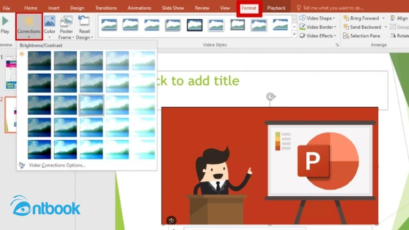 cách chèn video vào powerpoint tự chạy