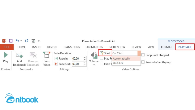 cách chèn video vào powerpoint tự chạy