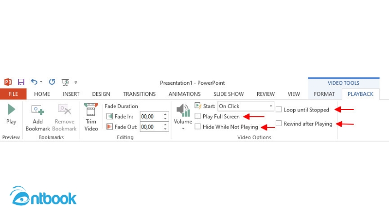 cách chèn video vào powerpoint tự chạy