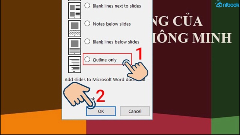 cách chuyển powerpoint sang word