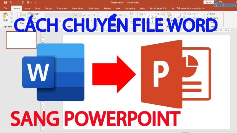 cách chuyển từ word sang powerpoint