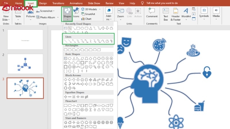Cách làm sơ đồ tư duy trong powerpoint