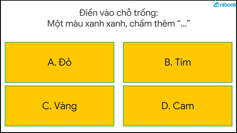 cách làm trò chơi trắc nghiệm trên powerpoint