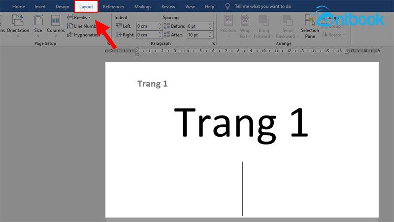 Tách Section header, footer giữa các trang