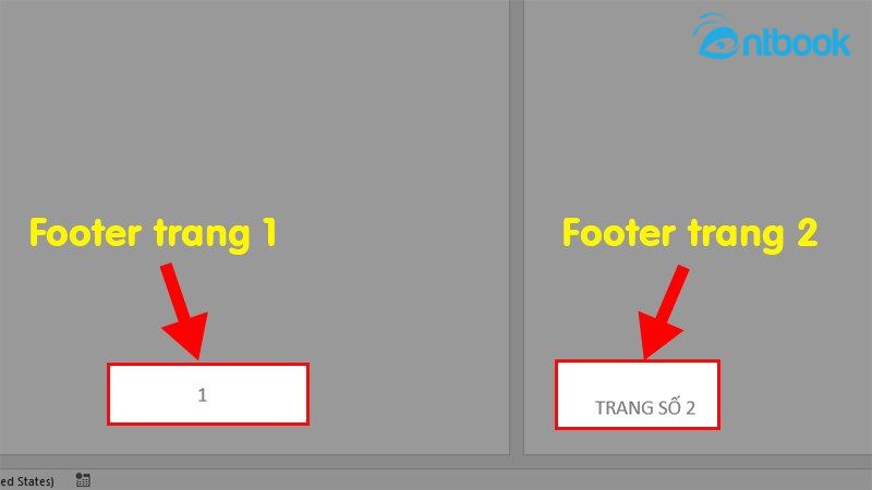 cách ngắt header, footer trong Word