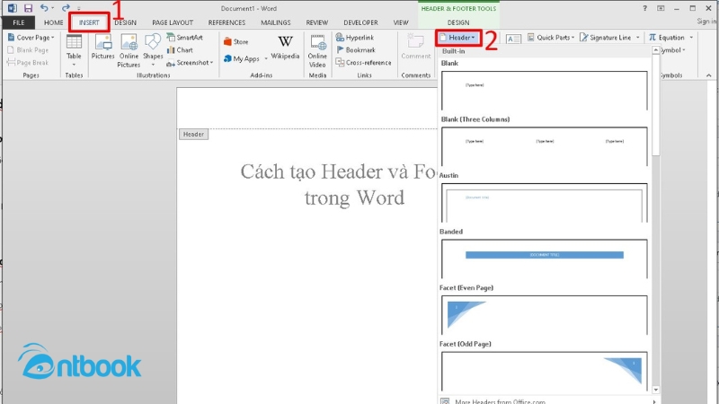 Xóa trực tiếp Header và Footer trong Word