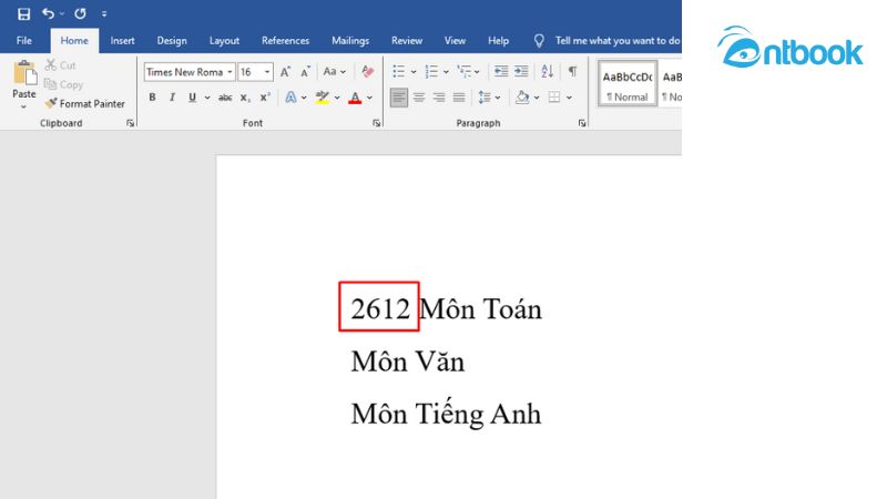 Cách tích vào ô vuông có sẵn trong Word 2010 bằng phím tắt