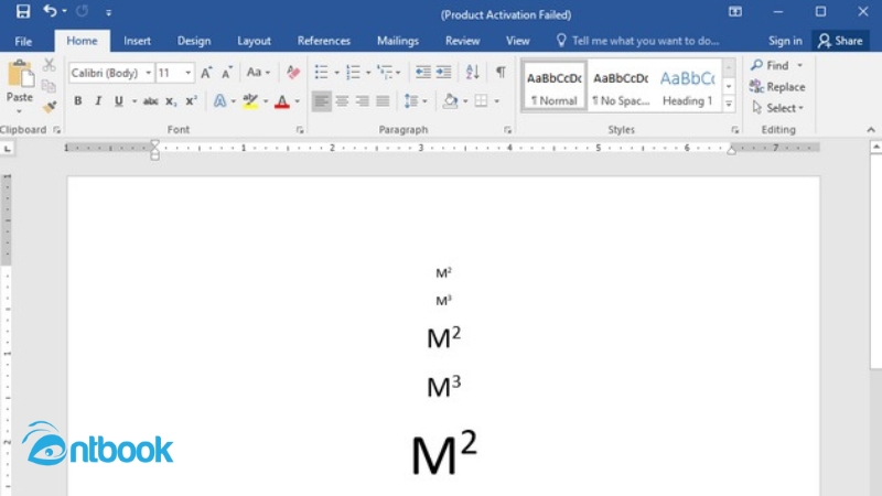 Hướng dẫn viết m2 trong Word