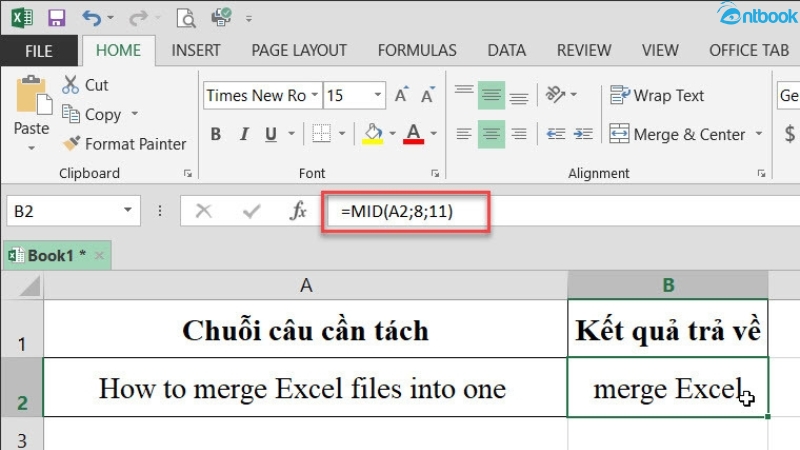 hàm mid trong excel