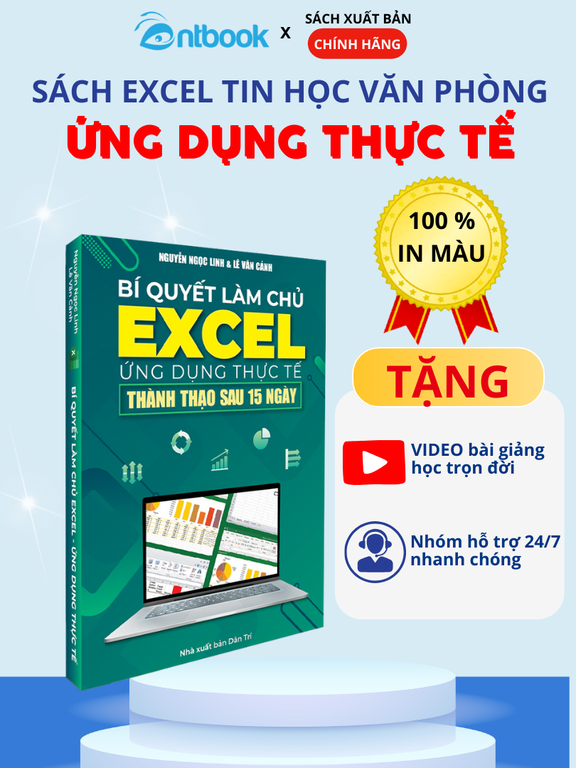 Sách Excel Tin Học Văn Phòng Từ Cơ Bản Đến Nâng Cao