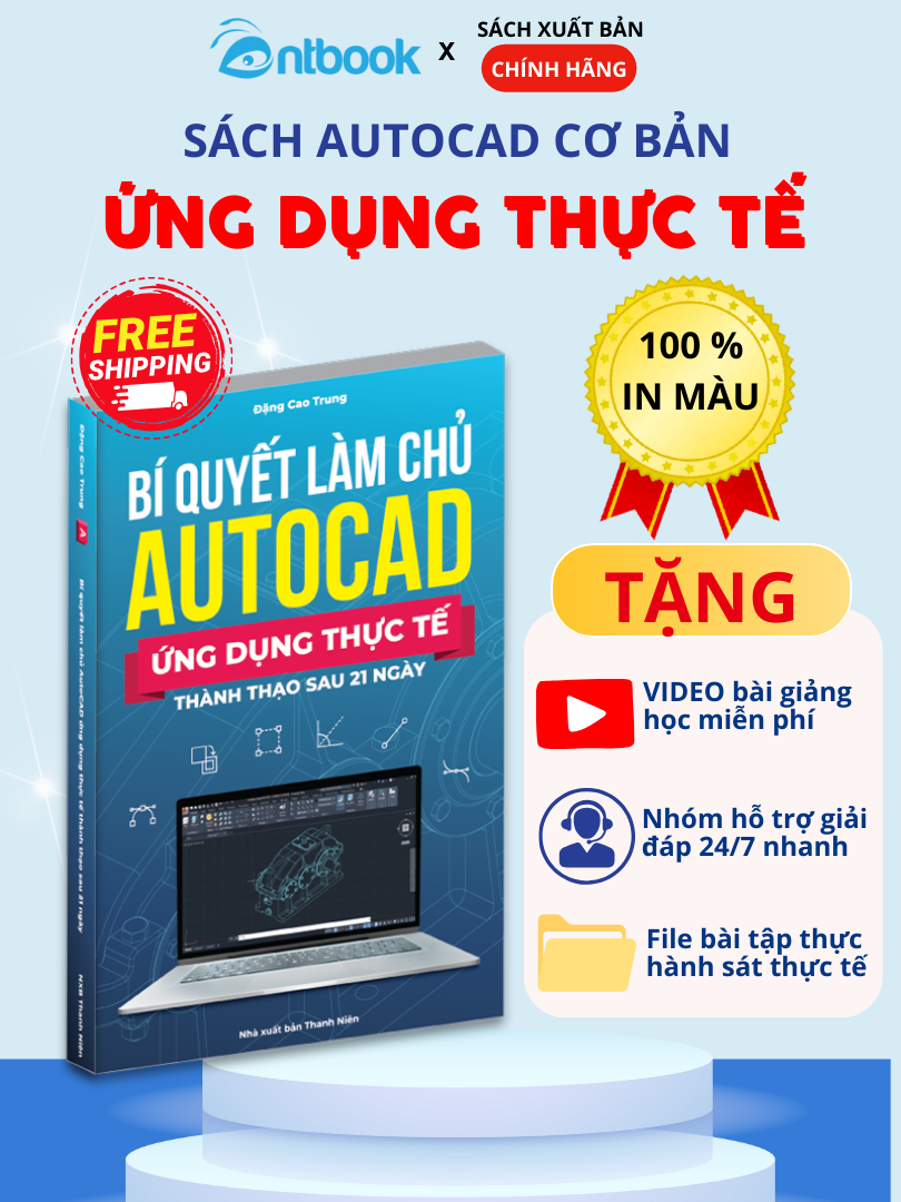 Sách Autocad Cơ Bản Cho Người Mới Bắt Đầu Có Ứng Dụng