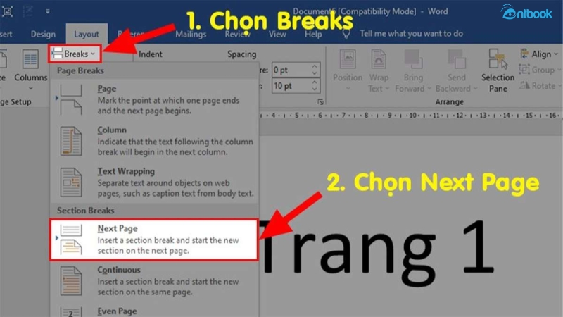 cách bỏ header trong word