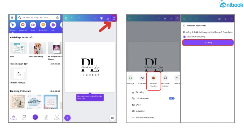 cách chuyển canva sang powerpoint