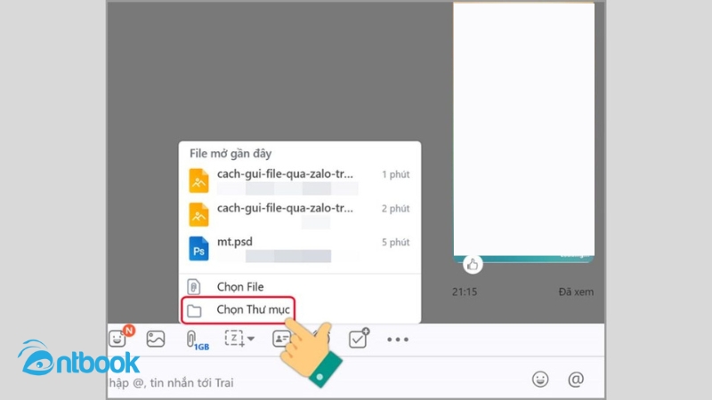 cách gửi powerpoint qua zalo trên máy tính