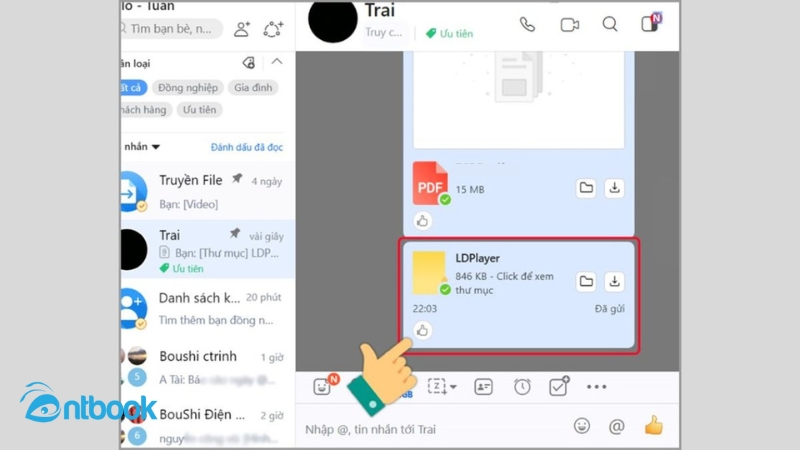 cách gửi powerpoint qua zalo trên máy tính