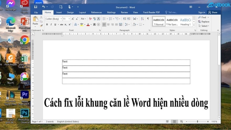 cách hiện đường căn lề trong word