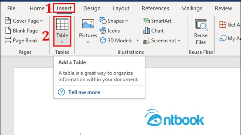 Cách tạo bảng trong Word