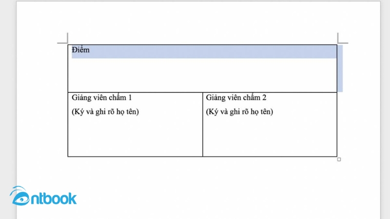 cách xóa đường kẻ bảng trong word