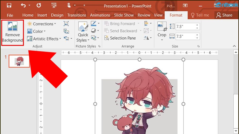 cách xóa nền ảnh trong powerpoint