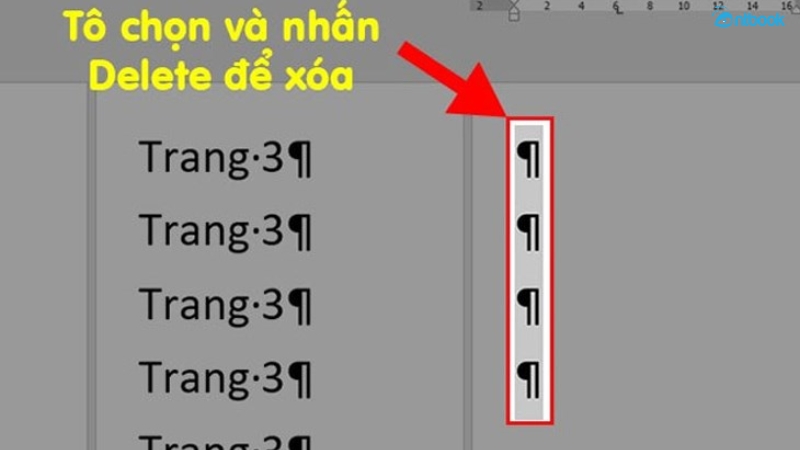 cách xóa trang trắng trong word