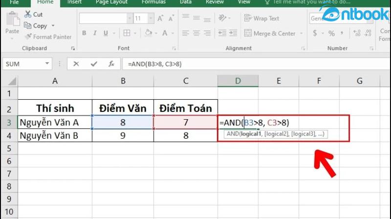 Hàm AND trong Excel