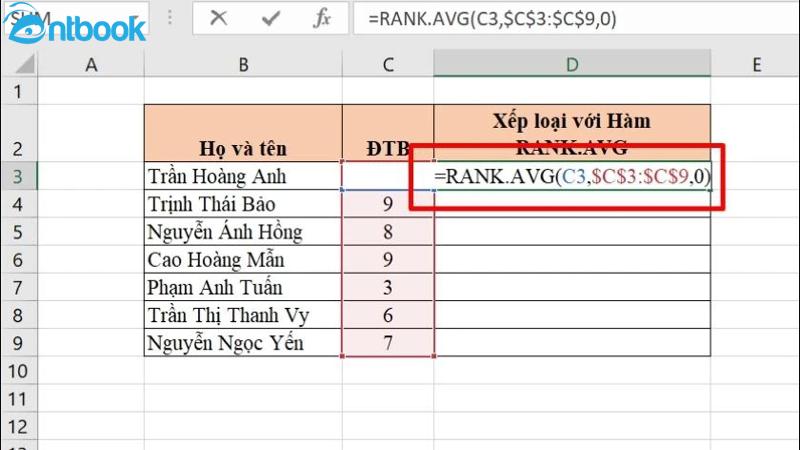 Hàm Countif trong Excel