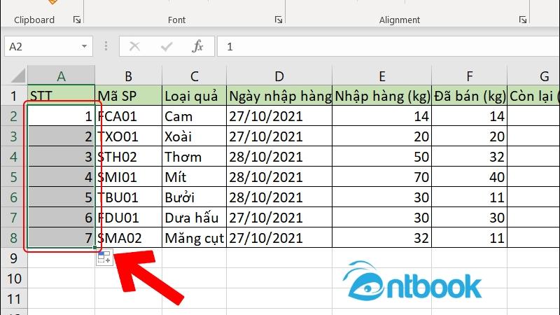 Hàm đánh số thứ tự trong Excel