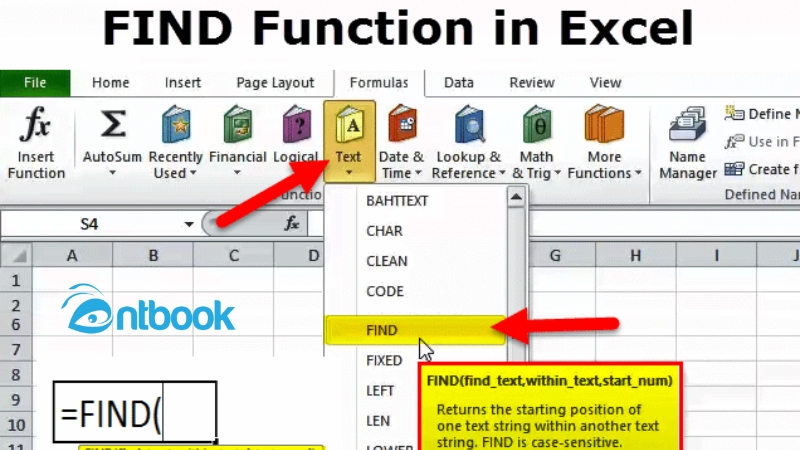 Hàm FIND trong Excel