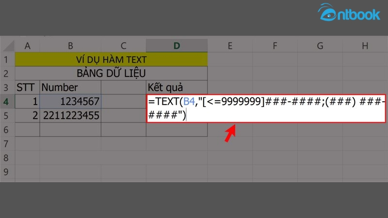 Hàm Text trong Excel