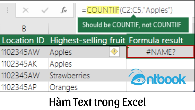 Hàm Text trong Excel