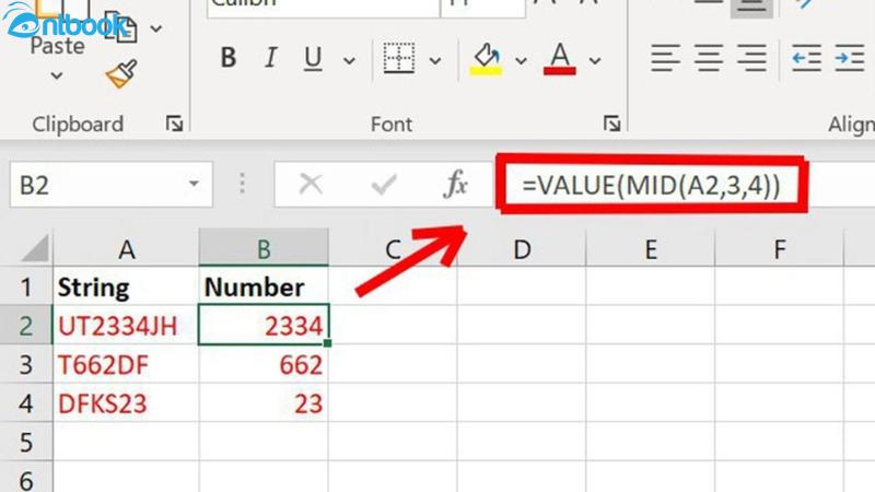 Hàm Value trong Excel