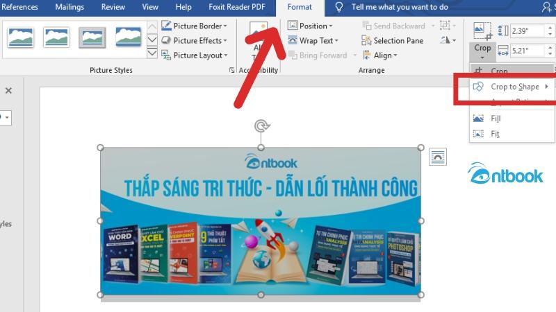 Cách cắt ảnh trong Word