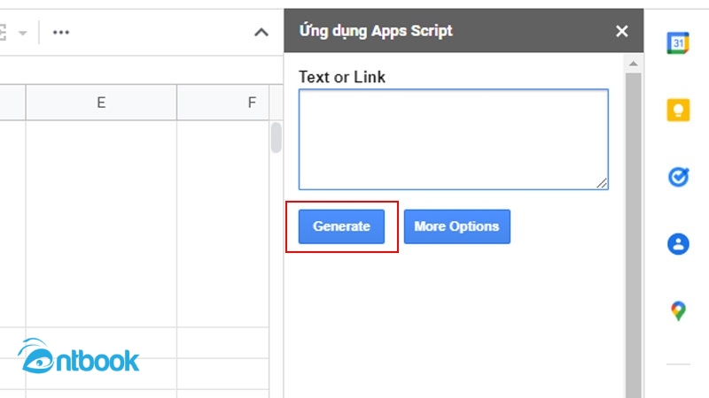 cách tạo QR code trên Google Sheet