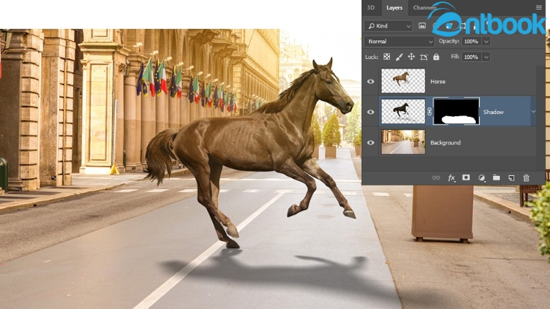 cách đổ bóng trong Photoshop