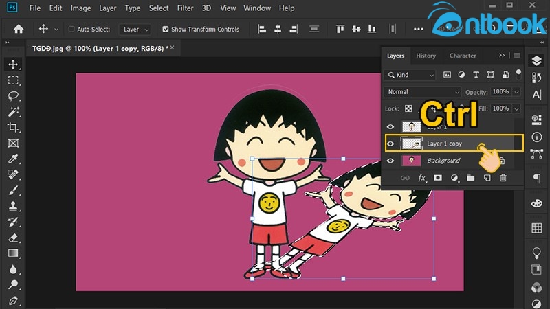 cách đổ bóng trong Photoshop