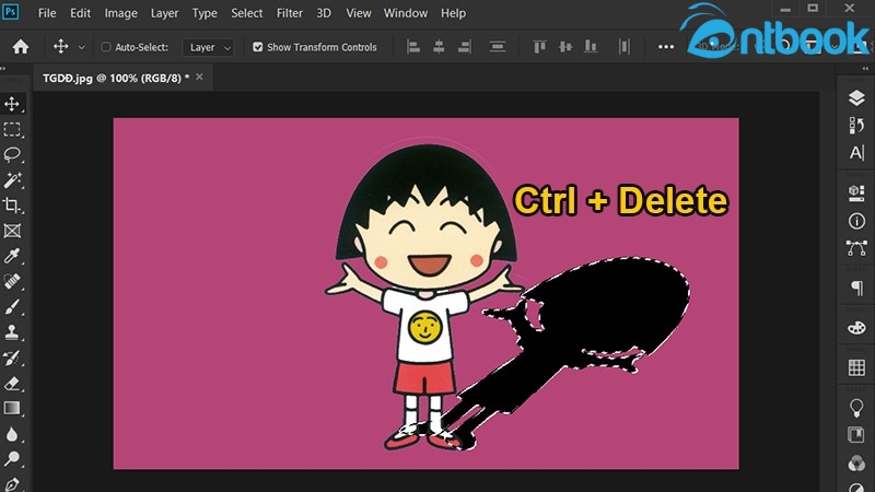 cách đổ bóng trong Photoshop