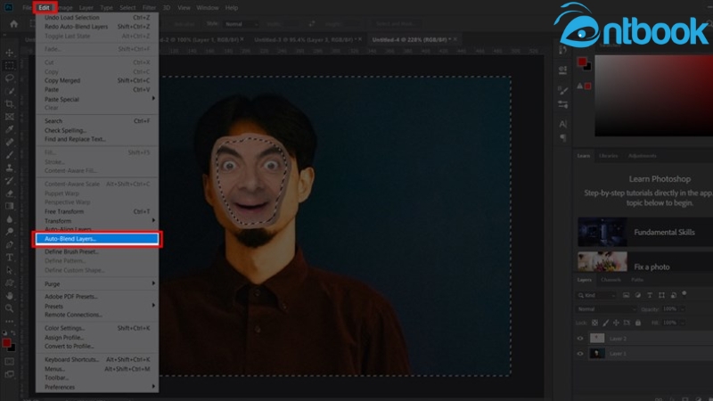 Cách ghép mặt trong Photoshop