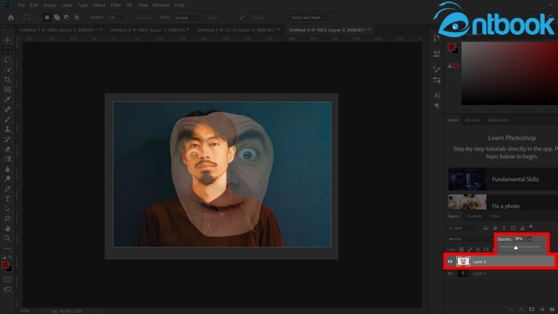 Cách ghép mặt trong Photoshop