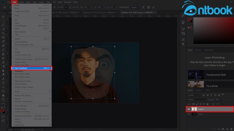 Cách ghép mặt trong Photoshop