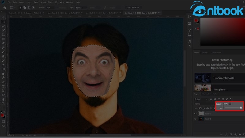 Cách ghép mặt trong Photoshop