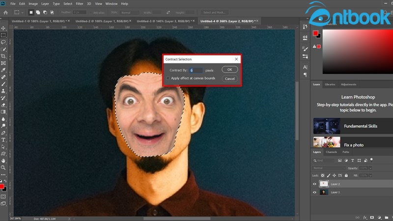 Cách ghép mặt trong Photoshop