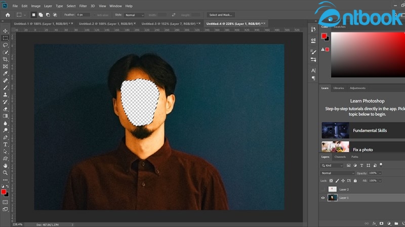 Cách ghép mặt trong Photoshop
